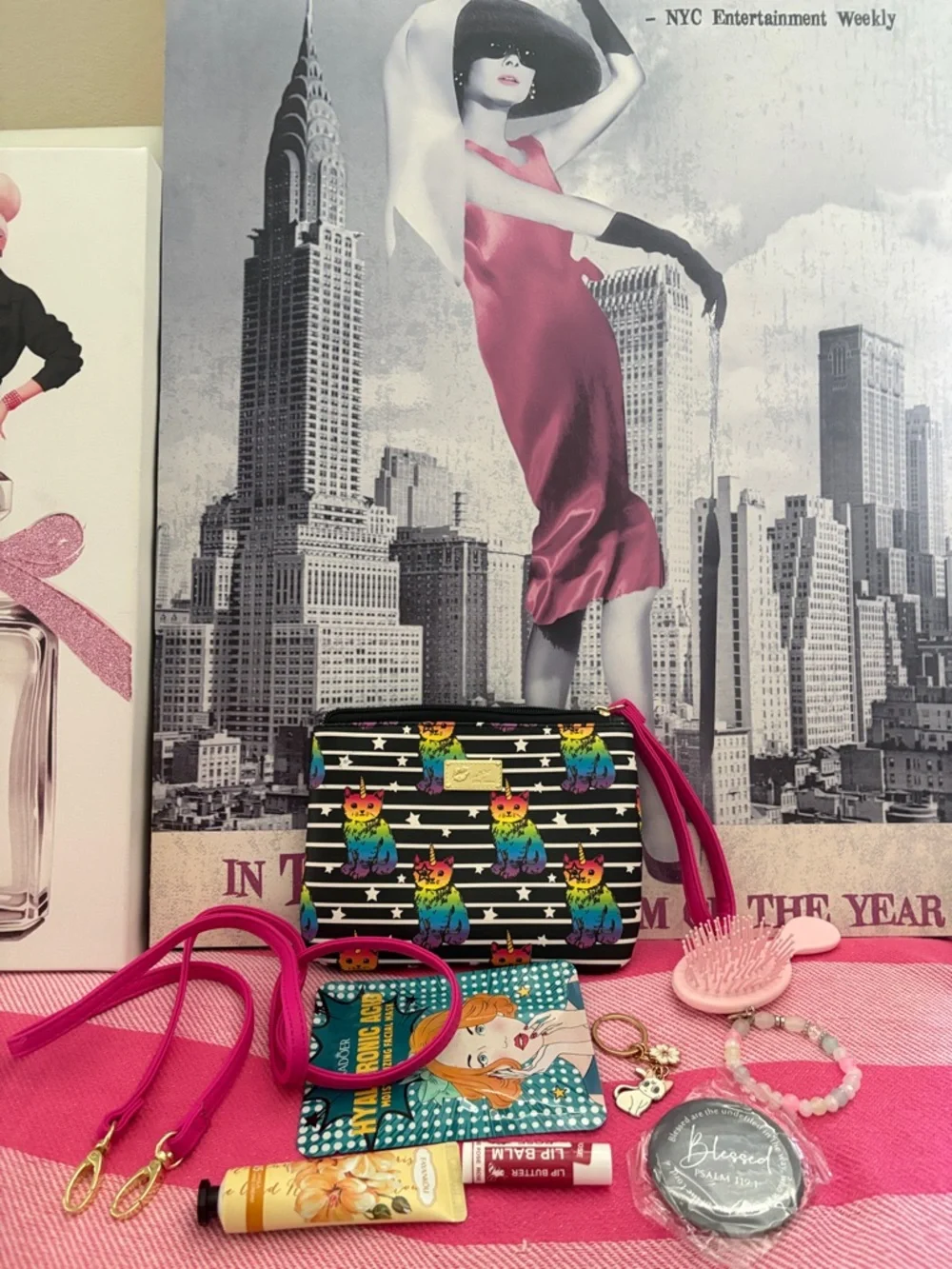 LUV Betsey by Betsey Johnson  Crossbody Bag - Pink Accent - Picture 9 of 10